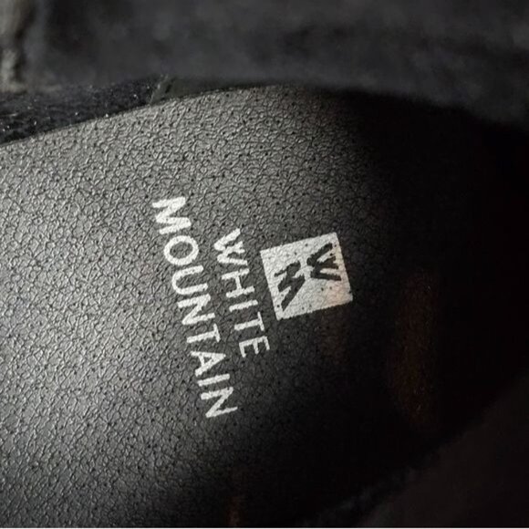 White Mountain Black Leather Ankle Booties - Picture 12 of 16